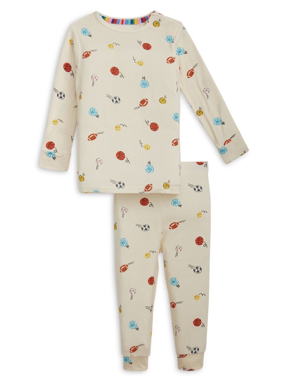 NWT Magnetic Me Little Baller Boys Sports TENCEL Pajama Set